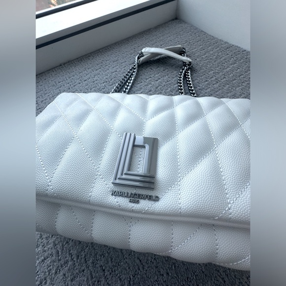 KARL Lagerfeld Paris Lafayette Quilted Leather Shoulder Bag - Picture 6 of 15